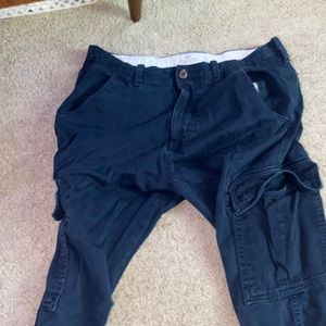 Hollister Cargo Khaki Joggers Dark Blue